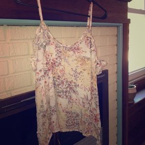 Long sleeve op n shoulder top